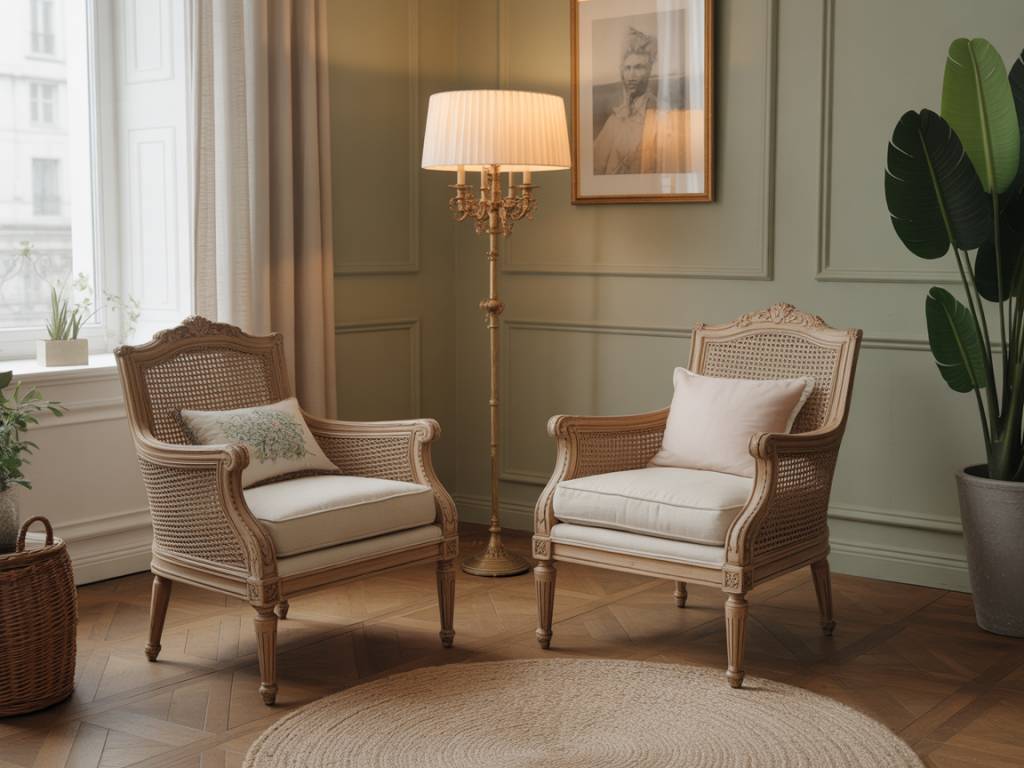 Pourquoi les fauteuils cannés anciens reviennent en force dans la décoration